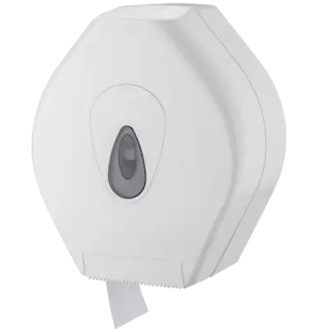 Click Here To Enlarge This Photo Of 140301&sol;WH Fitzroy of London Plastic Toilet Roll Dispenser with Clear Level Indicator - White
