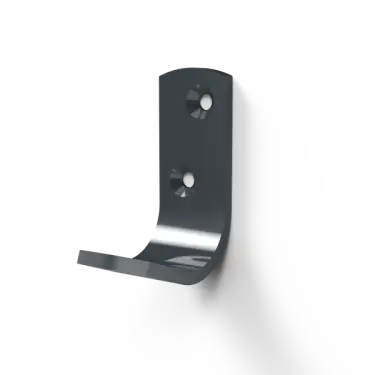 Click Here To Enlarge This Photo Of 141701&sol;DG Fitzroy of London Single Robe Hook &lpar;Aluminium&rpar; Dark Grey &lpar;RAL 7016&rpar;