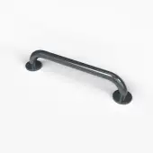 210145&sol;DG Fitzroy of London 455mm x 35mm &lpar;dia&rpar; Stainless Steel Grab Rail with Concealed Fixings - Dark Grey &lpar;RAL 7016&rpar;