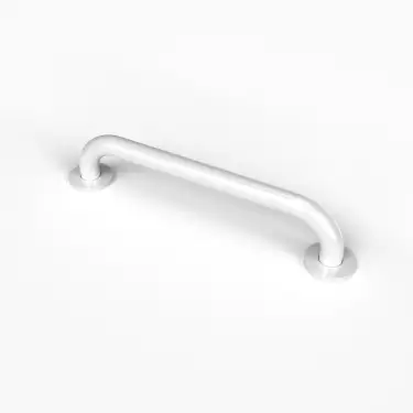 Click Here To Enlarge This Photo Of 210145&sol;WH Fitzroy of London 455mm x 35mm &lpar;dia&rpar; Stainless Steel Grab Rail with Concealed Fixings - White &lpar;RAL 9016&rpar;