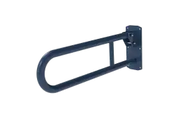 211865&sol;DB Fitzroy of London 650mm Lift and Lock Hinged Support Rail &lpar;Stainless Steel&rpar; with Exposed Fixings - Dark Blue &lpar;RAL 5011&rpar;