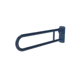 211880&sol;DB Fitzroy of London 800mm Lift and Lock Hinged Support Rail &lpar;Stainless Steel&rpar; with Exposed Fixings - Dark Blue &lpar;RAL 5011&rpar;