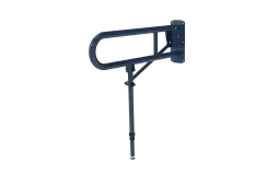 211965&sol;DB Fitzroy of London 650mm Lift and Lock Hinged Support Rail &lpar;Stainless Steel&rpar; with Exposed Fixings & Support Legs - Dark Blue &lpar;RAL 5011&rpar;