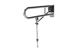 211965&sol;SP Fitzroy of London 650mm Lift and Lock Hinged Support Rail &lpar;Stainless Steel&rpar; with Exposed Fixings & Support Legs - Polished