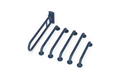 230005&sol;DB Fitzroy of London &lpar;Rail Only&rpar; Doc M Toilet Pack &lpar;Stainless Steel&rpar; with Concealed Fixings - Dark Blue &lpar;RAL 5011&rpar;
