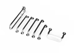 230006&sol;SP Fitzroy of London &lpar;Rail Only&rpar; Doc M Toilet Pack &lpar;Stainless Steel&rpar; with Concealed Fixings & Back Rest Rail - Polished