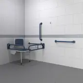 230401&sol;DB Fitzroy of London Doc M Changing Room Pack &lpar;Mild Steel&rpar; with Concealed Fixings - Dark Blue &lpar;RAL 5011&rpar;