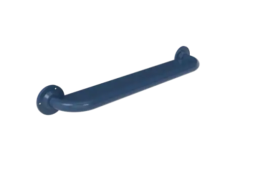 Click Here To Enlarge This Photo Of 240060&sol;DB Fitzroy of London 600mm x 32mm &lpar;dia&rpar; Anti Ligature Grab Rail &lpar;Stainless Steel&rpar; with Exposed Fixings - Dark Blue &lpar;RAL 5011&rpar;
