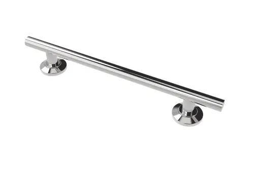 Click Here To Enlarge This Photo Of 310062&sol;SP Fitzroy of London 620mm Contemporary Straight Grab Rail &lpar;Stainless Steel&rpar; with Concealed Nylon Flange - Polished