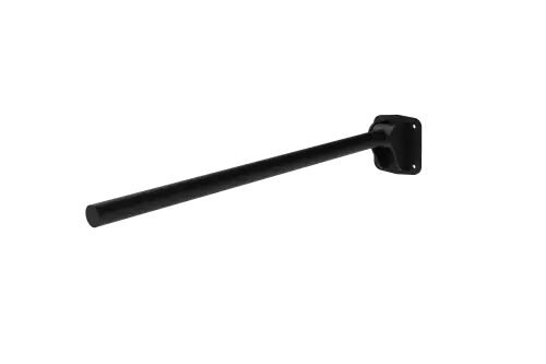 Click Here To Enlarge This Photo Of 310480&sol;MB Fitzroy of London 800mm Contemporary Single Arm Friction Hinged Support Rail &lpar;Stainless Steel&rpar; with Exposed Fixings - Matt Black &lpar;RAL 9005&rpar;