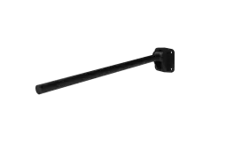 310480&sol;MB Fitzroy of London 800mm Contemporary Single Arm Friction Hinged Support Rail &lpar;Stainless Steel&rpar; with Exposed Fixings - Matt Black &lpar;RAL 9005&rpar;