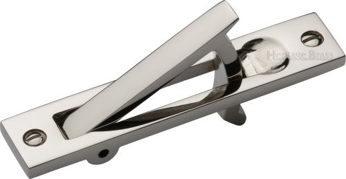 Click Here To Enlarge This Photo Of C1165-PNF Heritage Brass Pocket Door Edge Pull Polished Nickel Finish