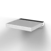 330002&sol;WH Fitzroy of London Contemporary Compact Square Shower Seat with White Pads