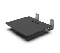 331002&sol;BL Fitzroy of London Contemporary Slimline Wall Mounted Shower Seat with Black Pads