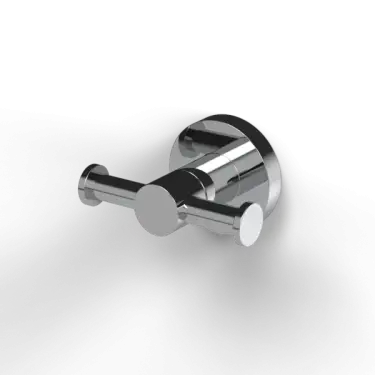 Click Here To Enlarge This Photo Of 343011&sol;CP Fitzroy of London Double Robe Hook - Polished Chrome