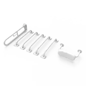 BLLDMT-0&sol;WH Fitzroy of London &lpar;Rail Only&rpar; Doc M Toilet Pack &lpar;Mild Steel&rpar; with Exposed Fixings & Back Rest - White &lpar;RAL 9016&rpar;