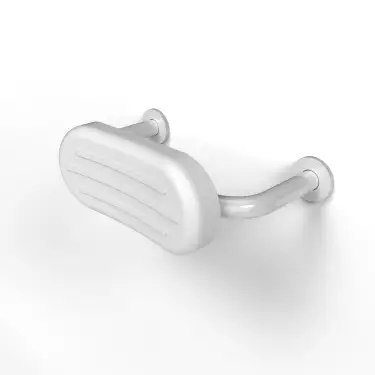 Click Here To Enlarge This Photo Of BR-270SC&sol;WH Fitzroy of London Stainless Steel Back Rest Rail with Concealed Fixings &lpar;270mm Projection&rpar;  White Pad with White Rail