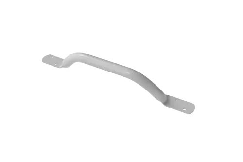Click Here To Enlarge This Photo Of FESB-18&sol;0&sol;WH Fitzroy of London Flat Ended Off-Set Grab Rail &lpar;Mild Steel&rpar; Overall Length 455mm - White &lpar;RAL 9016&rpar;
