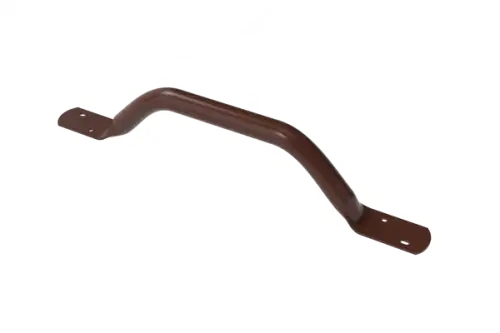 Click Here To Enlarge This Photo Of FESB-18&sol;BR Fitzroy of London Flat Ended Grab Rail &lpar;Mild Steel&rpar; Overall Length 455mm - Brown