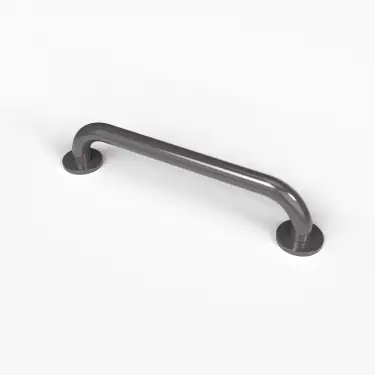 Click Here To Enlarge This Photo Of G1835C&sol;GY Fitzroy of London 455mm x 35mm Round Flange Grab Rail &lpar;Mild Steel&rpar; with Concealed Fixings - Grey &lpar;RAL 7005&rpar;
