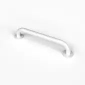 G1835C&sol;WH Fitzroy of London 455mm x 35mm Round Flange Grab Rail &lpar;Mild Steel&rpar; with Concealed Fixings - White &lpar;RAL 9016&rpar;