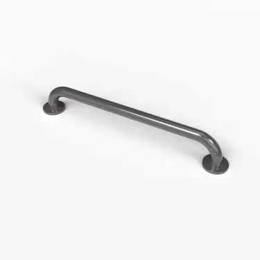 Click Here To Enlarge This Photo Of G2435C&sol;GY Fitzroy of London 610mm x 35mm Round Flange Grab Rail &lpar;Mild Steel&rpar; with Concealed Fixings - Grey &lpar;RAL 7005&rpar;