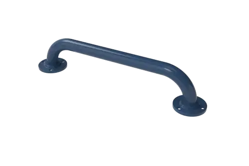 Click Here To Enlarge This Photo Of GR-18&sol;35&sol;DB Fitzroy of London 455mm x 35mm Round Flange Grab Rail &lpar;Mild Steel&rpar; with Exposed Fixings - Dark Blue &lpar;RAL 5011&rpar;
