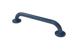 GR-18&sol;35&sol;DB Fitzroy of London 455mm x 35mm Round Flange Grab Rail &lpar;Mild Steel&rpar; with Exposed Fixings - Dark Blue &lpar;RAL 5011&rpar;