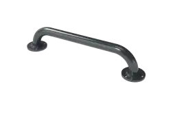 GR-18&sol;35&sol;DG Fitzroy of London 455mm x 35mm Round Flange Grab Rail &lpar;Mild Steel&rpar; with Exposed Fixings - Dark Grey &lpar;RAL 7016&rpar;