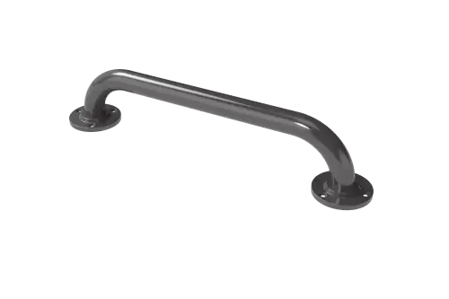 Click Here To Enlarge This Photo Of GR-18&sol;35&sol;GY Fitzroy of London 455mm x 35mm Round Flange Grab Rail &lpar;Mild Steel&rpar; with Exposed Fixings - Grey &lpar;RAL 7005&rpar;