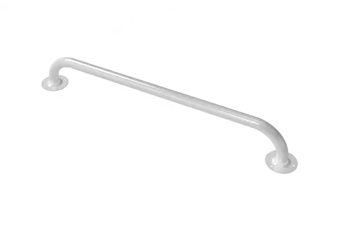Click Here To Enlarge This Photo Of GR-24&sol;25&sol;WH Fitzroy of London 610mm x 25mm Round Flange Grab Rail &lpar;Mild Steel&rpar; with Exposed Fixings - White &lpar;RAL 9016&rpar;