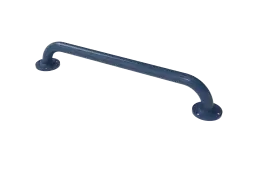 GR-24&sol;35&sol;DB Fitzroy of London 610mm x 35mm Round Flange Grab Rail &lpar;Mild Steel&rpar; with Exposed Fixings - Dark Blue &lpar;RAL 5011&rpar;