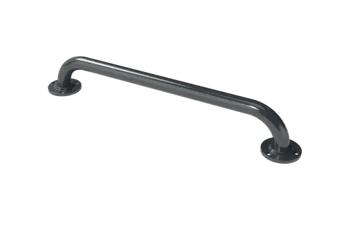 Click Here To Enlarge This Photo Of GR-24&sol;35&sol;DG Fitzroy of London 610mm x 35mm Round Flange Grab Rail &lpar;Mild Steel&rpar; with Exposed Fixings - Dark Grey &lpar;RAL 7016&rpar;