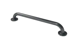 GR-24&sol;35&sol;DG Fitzroy of London 610mm x 35mm Round Flange Grab Rail &lpar;Mild Steel&rpar; with Exposed Fixings - Dark Grey &lpar;RAL 7016&rpar;