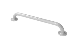 GR-24&sol;35&sol;WH Fitzroy of London 610mm x 35mm Round Flange Grab Rail &lpar;Mild Steel&rpar; with Exposed Fixings - White &lpar;RAL 9016&rpar;