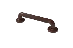 PFGB-12&sol;BR Fitzroy of London 300mm x 36mm &lpar;dia&rpar; Plastic Fluted Grab Rail with Concealed Fixings - Brown