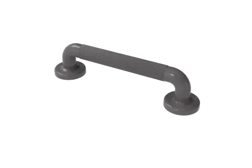 Click Here To Enlarge This Photo Of PFGB-12&sol;GY Fitzroy of London 300mm x 36mm &lpar;dia&rpar; Plastic Fluted Grab Rail with Concealed Fixings - Grey &lpar;RAL 7005&rpar;