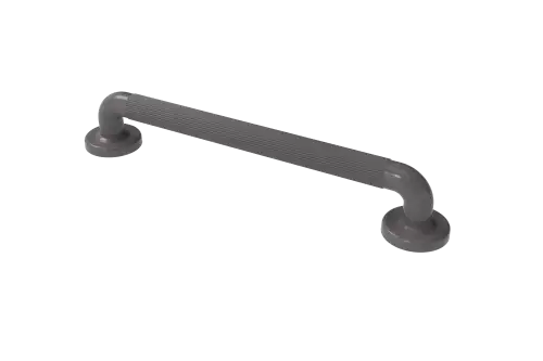 Click Here To Enlarge This Photo Of PFGB-18&sol;GY Fitzroy of London 450mm x 36mm &lpar;dia&rpar; Plastic Fluted Grab Rail with Concealed Fixings - Grey &lpar;RAL 7005&rpar;