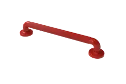 PFGB-18&sol;RD Fitzroy of London 450mm x 36mm &lpar;dia&rpar; Plastic Fluted Grab Rail with Concealed Fixings - Red &lpar;RAL 3020&rpar;