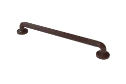 PFGB-24&sol;BR Fitzroy of London 600mm x 36mm &lpar;dia&rpar; Plastic Fluted Grab Rail with Concealed Fixings - Brown