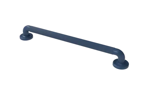 Click Here To Enlarge This Photo Of PFGB-24&sol;DB Fitzroy of London 600mm x 36mm &lpar;dia&rpar; Plastic Fluted Grab Rail with Concealed Fixings - Dark Blue &lpar;RAL 5011&rpar;