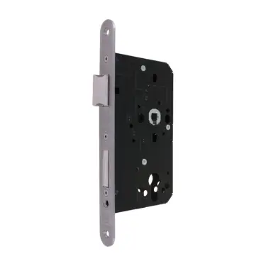Click Here To Enlarge This Photo Of AR910-R-60-SSS Hoppe Arrone DIN Mortice Sashlock Case Radius Forend &lpar;60mm Backset&rpar; - Satin Stainless Steel &lpar;87107856&rpar;