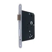 AR910-R-80-SSS Hoppe Arrone DIN Mortice Sashlock Case Radius Forend &lpar;80mm Backset&rpar; - Satin Stainless Steel &lpar;87117078&rpar;