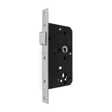Click Here To Enlarge This Photo Of AR911-S-60-PSS Hoppe Arrone DIN Mortice Latch Square Forend &lpar;60mm Backset&rpar; - Polished Stainless Steel &lpar;87107860&rpar;