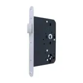 AR911-R-80-SSS Hoppe Arrone DIN Mortice Latch Radius Forend &lpar;80mm Backset&rpar; - Satin Stainless Steel &lpar;87142637&rpar;