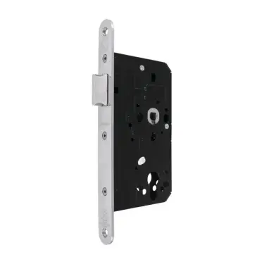 Click Here To Enlarge This Photo Of AR911-R-60-PSS Hoppe Arrone DIN Mortice Latch Radius Forend &lpar;60mm Backset&rpar; - Polished Stainless Steel &lpar;87107863&rpar;