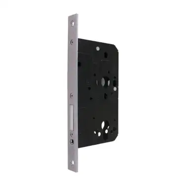 Click Here To Enlarge This Photo Of AR912-S-60-SSS Hoppe Arrone DIN Mortice Deadlock Case Square Forend &lpar;60mm Backset&rpar; - Satin Stainless Steel &lpar;87107865&rpar;