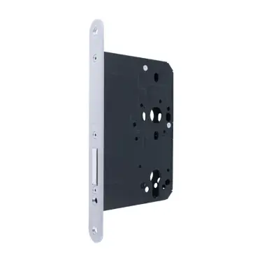 Click Here To Enlarge This Photo Of AR912-R-80-SSS Hoppe Arrone DIN Mortice Deadlock Case Radius Forend &lpar;80mm Backset&rpar; - Satin Stainless Steel &lpar;50001723&rpar;