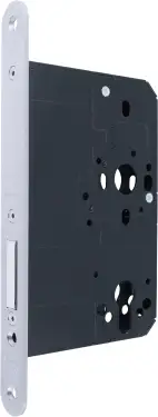 Click Here To Enlarge This Photo Of AR912-R-80-SSS Hoppe Arrone DIN Mortice Deadlock Case Radius Forend &lpar;80mm Backset&rpar; - Satin Stainless Steel &lpar;50001723&rpar;