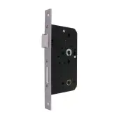 AR913-S-60-SSS Hoppe Arrone DIN Mortice Bathroom Lock Square Forend &lpar;60mm Backset&rpar; - Satin Stainless Steel &lpar;87107871&rpar;
